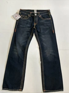 True Religion Men’s Bobby Super T Straigh Jeans Mudwaters Size W36 L33 Nwt - Picture 1 of 10