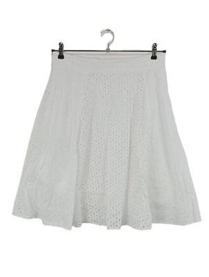 HUGO BOSS Falda de talle alto Mujeres Falda Talla EU 42 blanco look casual - Imagen 1 de 4