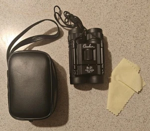 Binolux Black 8 X 21 Field 7° 392ft at 1000yds Compact Prismatic Binoculars - Picture 1 of 6