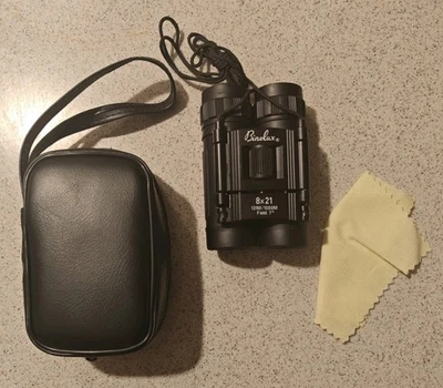 Binolux Black 8 X 21 Field 7° 392ft at 1000yds Compact Prismatic Binoculars - Image 1 of 4