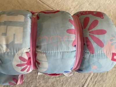 Saco de dormir feminino 66x39" floral com zíper ao redor aberto plano Greatland Jr - Imagem 1 de 4