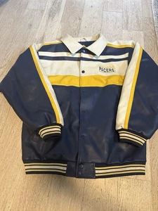 Giacca di pelle vintage Indianapolis Pacers Mighty Mac - Foto 1 di 5