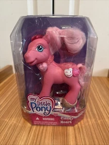 2006 My Little Pony CANDY HEART Pink Pony Light Pink Hair With Necklace & Shoes - Picture 1 of 8