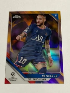 2021-22 topps chrome ucl NEYMAR JR. purple gold starball refractor 1:37 - Bild 1 von 2