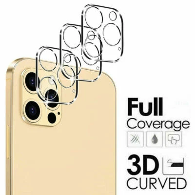 For iPhone 17 16 15 14 13 12 11 Pro Max Tempered Glass Camera Screen Protector - Image 1 of 4