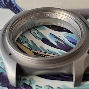 Chapter Ring SKX007 GMT / Sand Blasted SEIKO MOD SKX SKX007 SKX009 SRPD - Picture 1 of 1