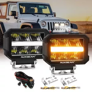 Auxbeam 4.5INCH LED Work Light Bar Offroad Driving Fog Pods Truck Marine ATV UTV - Picture 1 of 12