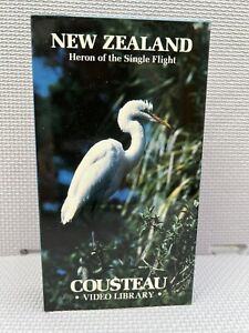 NEW ZEALAND. Heron Of the Single Flight. COUSTEAU  Video Library VHS.   Preowned