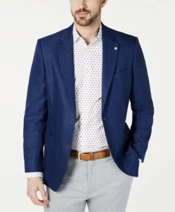 Nautica Herren Modern Fit Active Stretch Solid Sport Mantel Jensen Blau Gr. 38S - Bild 1 von 6