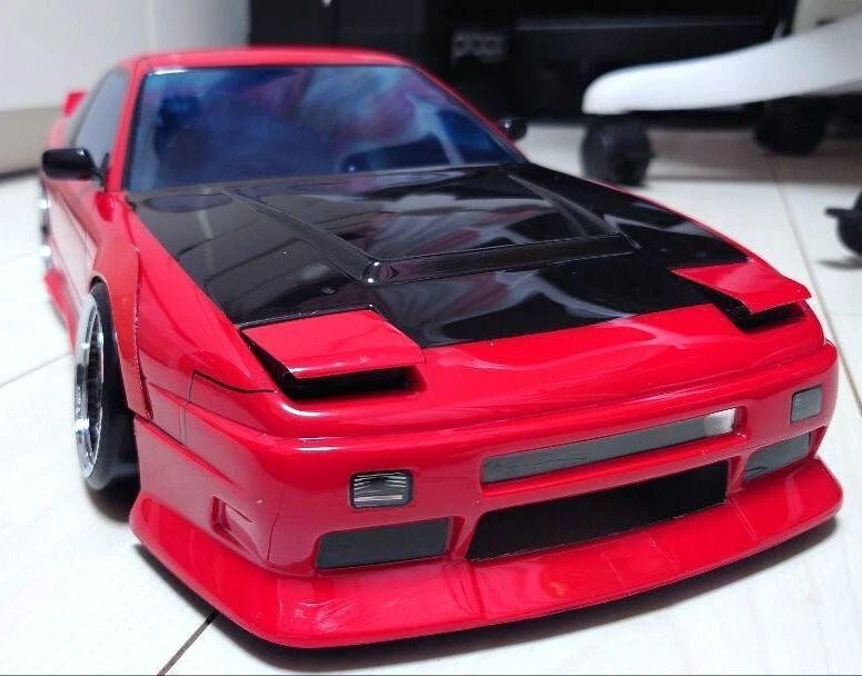 Yokomo 1/10 RC Car Painted Body Nissan 180SX Street version - Image 1 of 4