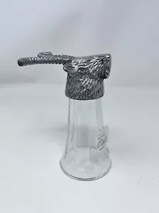 Twos Company Pewter & Crystal Cocktail Ram Glass Brand New - Set Of 4 !!!!! - Picture 1 of 11