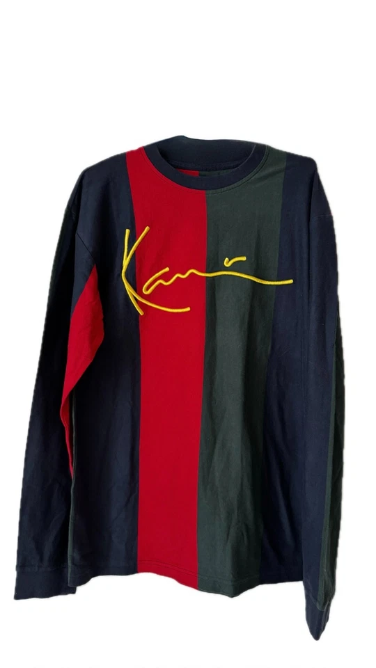 Suéter Vintage Karl Kani 100% Algodón Talla M Multicolor Retro Hip Hop Años 90 Foto 1 de 4