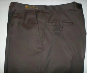LORO PIANA mens dress pants SOLID BROWN PLEAT FRONT SUPER 110 WOOL 37 X 30 - Picture 1 of 5