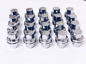 14x1.5 Chrome Solid One Piece Lug Nuts for 2006-2020 Land Range Rover HSE Sport - Picture 1 of 2