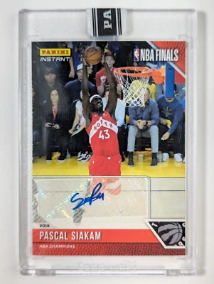 2018-19 Panini Instant NBA Finals Champions #188 Pascal Siakam Auto #D 3/5 - Image 1 of 2