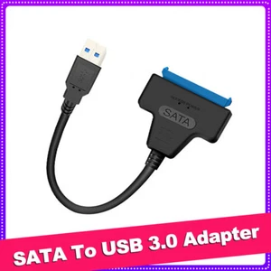 USB 3.0 to SATA 2.5" Hard Drive HDD SSD Adapter Converter Cable 22Pin UASP - Picture 1 of 12