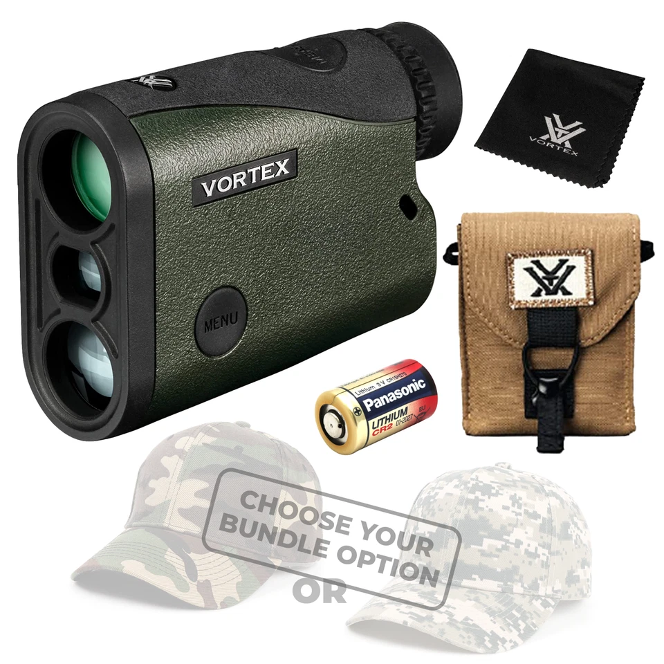 Vortex Optics Crossfire HD 1400 Laser Rangefinder LRF-CF1400 w/ Free Hat Bundle - Image 1 of 4