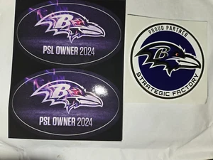 Baltimore Ravens 2024 PSL STickers New - Picture 1 of 1
