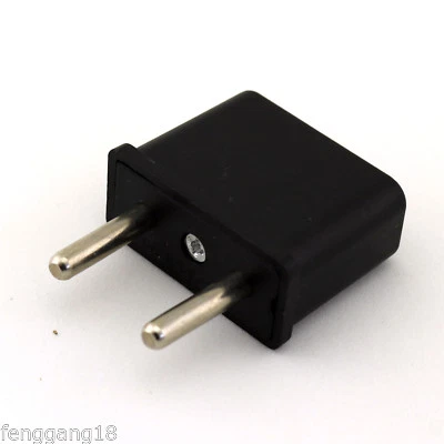 US USA To EU Europe EURO Travel Charger Power Adapter Converter Wall Plug Home - Image 1 of 4