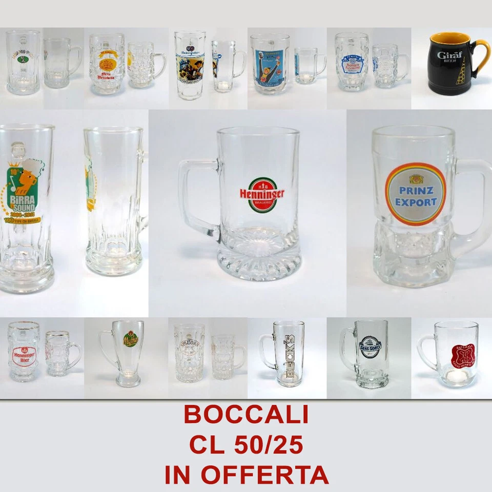 Boccali Birra cl 50/25 da collezione Hp Oktoberfest Peroni n Azzurro pub bar # 3 - Immagine 1 di 1