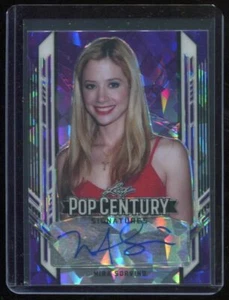 Mira Sorvino 2021 Leaf Metal Pop Century Autograph Purple Cracked Ice #14/15 - Picture 1 of 2