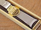 Vintage Stainless Steel Mens Duchess sliding clasp mesh watch band 19mm 3/4" 