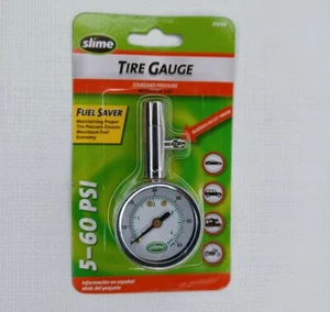 SLIME 20048T Dial Tire Pressure Gauge Standard 5 to 60 psi New - Picture 1 of 9