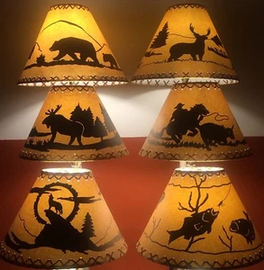 Rustic Lamp Shades Listed by Base Diameter Scroll Down For Sizing Options - Picture 1 of 21