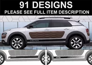 adesivi strisce laterali citroen c4 cactus decalcomanie stickers citroen 2014-2018 - Foto 1 di 1
