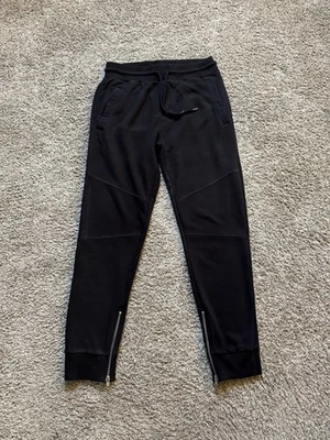 Pantalones deportivos Forever 21 para hombre ajustados negros talla S cremallera tobillo Foto 1 de 4