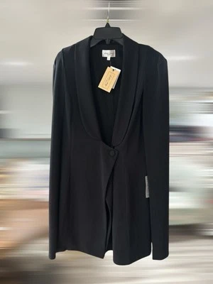 Katie May Black Cape Blazer Dress – Shawl Collar Tuxedo Style, NWT Size L - Image 1 of 3