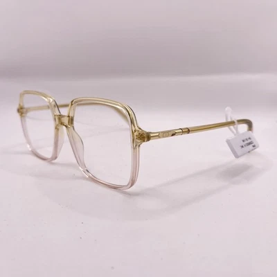 Anteojos Dior para mujer Mini CD I S2L cuadrados finos borde completo CD500531V amarillos Foto 1 de 4