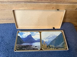 Juego de 6 posavasos laminados Jason New Zealand paisaje JC Hoyte. En Org. - Imagen 1 de 19