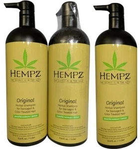 3 Original Herbal Shampoo by Hempz for Unisex - 33.8 oz Shampoo Lot Of 3 New - Picture 1 of 13