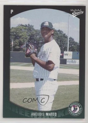 2003 MultiAd Sports Augusta GreenJackets Aneudis Mateo #17 Rookie RC - Image 1 of 2