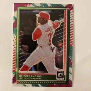 DEION SANDERS 2025 Donruss Optic Baseball SSP Jazz Prizm Case Hit No. 32 - Picture 1 of 3