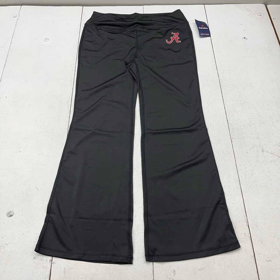 Pantalones de yoga Fanatics negros Alabama Crimson Tide Maxed Out acampanados para mujer talla XL Foto 1 de 4