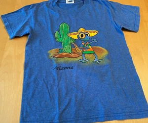 VINTAGE DELTA PRO WEIGHT ARIZONA 3D PUFFY PAINT GECKO YOUTH SZ S - Picture 1 of 3