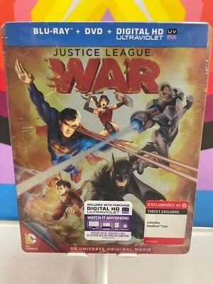 Justice League: War Steelbook (Blu-Ray + DVD) Target Exclusive - NEW SEALED - Image 1 of 2
