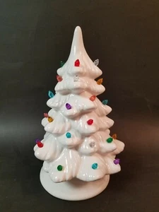 White Ceramic Mold 10" Tree - for Display or Repair (doesn't light up) - Picture 1 of 5