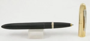 Taubman schwarz mit Goldkappe & Chromrand Kugelschreiber mit neuer Mine - um 1948 - Bild 1 von 4