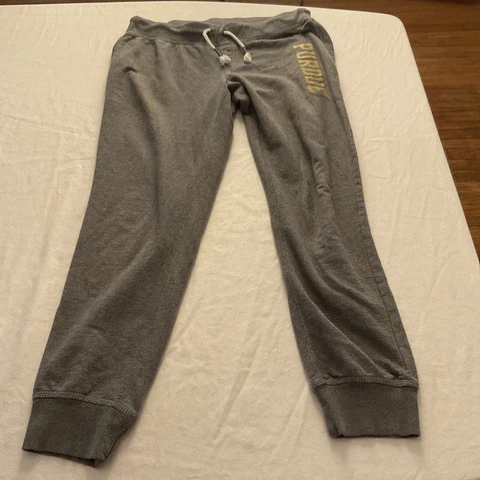Champion Purdue Boilermakers Fleece Logo Sweatpants Lounge Pants ~ Womens Small Cover
