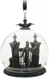 Disney Parks Haunted Mansion The Ghost Host Holiday Christmas Globe Ornament NWT - Picture 1 of 2