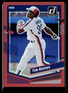 2023 Donruss Baseball Red Foil Tim Raines /2023 Montreal Expos #223 - Picture 1 of 2