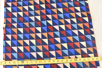 By 1/2 Yd, Vintage, Navy Red Gold Orange Sunshine & Shade, Concord/Kessler,P9720 - Image 1 of 4