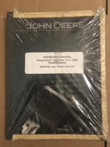 OEM John Deere Operators Manual Powertech 2.4 L / 3.0 L Diesel Engines OMRG34851 - Picture 1 of 3
