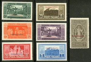 Libya - Tripolitania   1929   Scott # 28-34    Mint Very Lightly Hinged Set - Bild 1 von 2