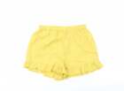 Boohoo Womens Yellow Polyester Cargo Shorts Size 6 L3 in Regular