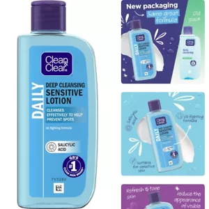 Clean & Clear Deep Cleansing Lotion for Sensitive Skin 200ml - Picture 1 of 6