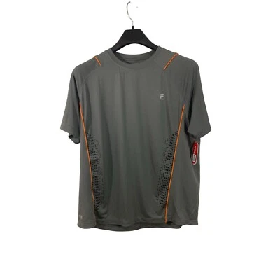 Camiseta Fila Sport Performance XXL Gris/Naranja 100% Poliéster Hombre Ropa Activa Ma Foto 1 de 4